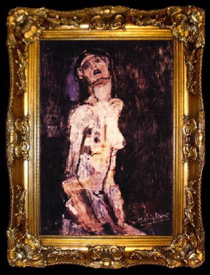 framed  Amedeo Modigliani Suffering Nude, ta009-2